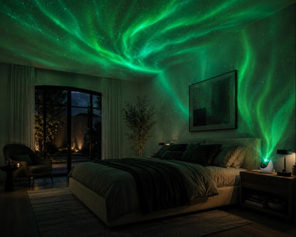 Aurora Galaxy Star Projector — Northern Lights Bedroom Lamp