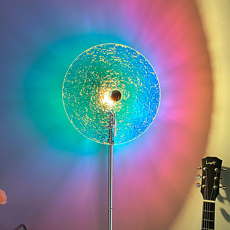 Sunset Wave Projection Lamp — Aesthetic Room Lighting