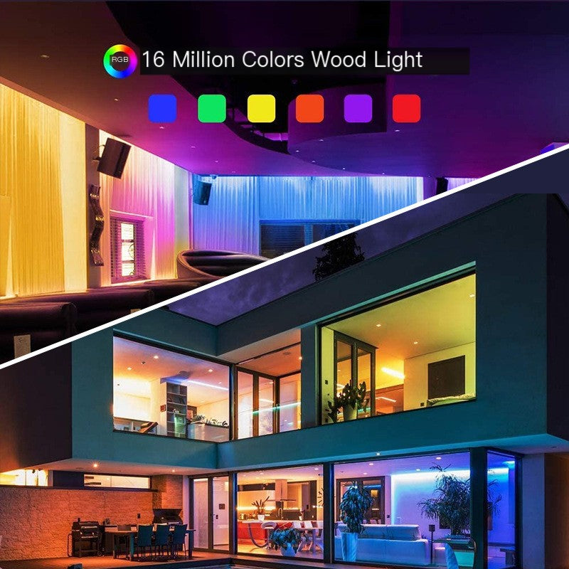 Smart RGBIC LED Strip Light with Bluetooth and WiFi Voice Control