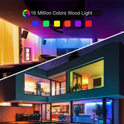 Smart RGBIC LED Strip Light with Bluetooth and WiFi Voice Control