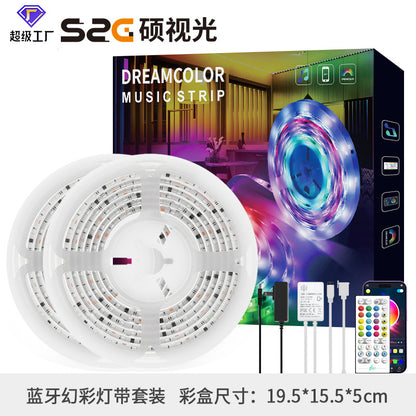 Smart RGBIC LED Strip Light with Bluetooth and WiFi Voice Control