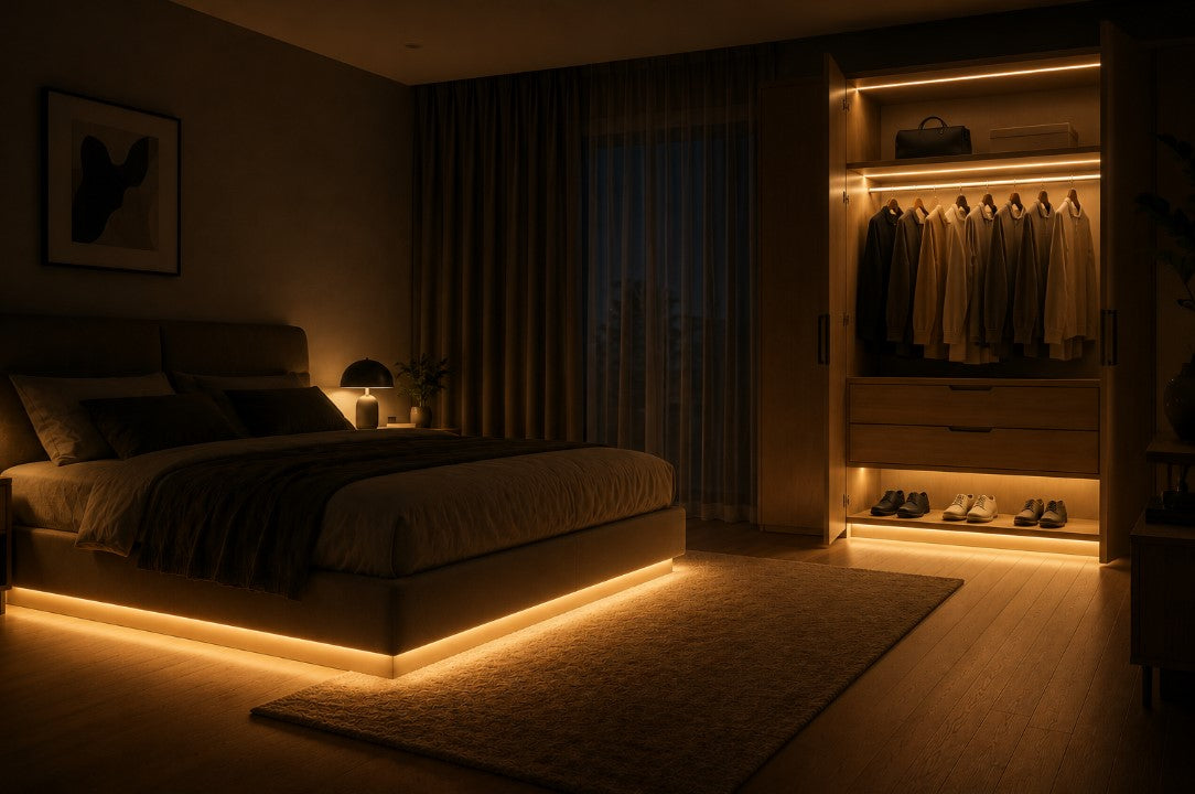 LED Smart Motion Sensor Bed and Cupboard Light Strip