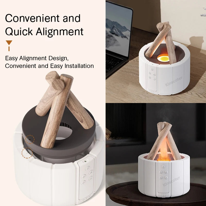 EmberMist — Simulated Flame light & Aroma Diffuser