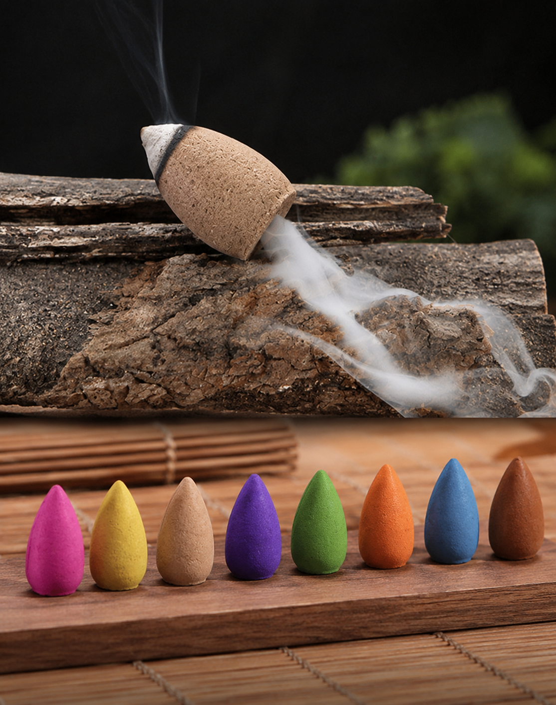Backflow Incense Cones (280 Pcs) for Waterfall smoke Incense Burner
