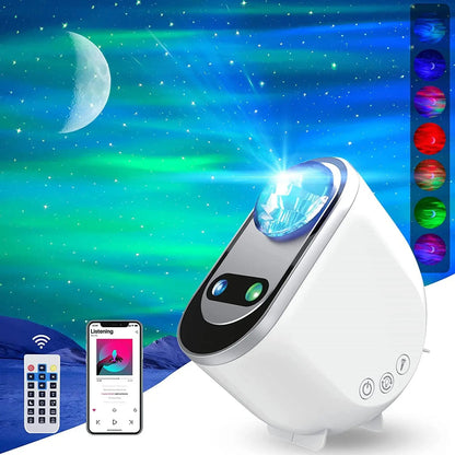 Aurora Galaxy Star Projector — Northern Lights Bedroom Lamp