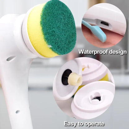 SpinScrub - 5-in-1 Handheld Electric Spin Scrubber