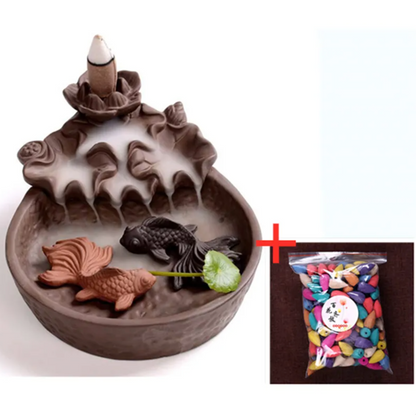 Backflow Incense Cones (280 Pcs) for Waterfall smoke Incense Burner