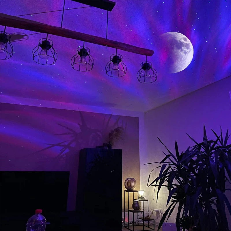 Aurora Galaxy Star Projector — Northern Lights Bedroom Lamp